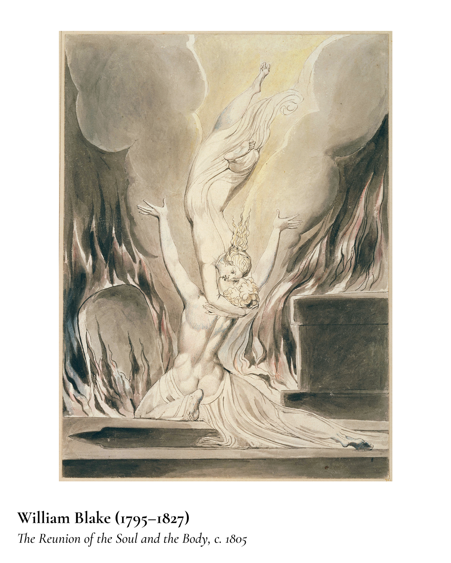 William Blake Art Vintage Hoodie