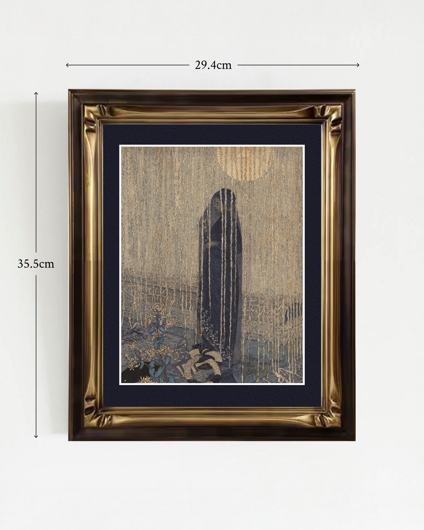 SILENCE-08 : Carlos Schwabe - "All Saints' Day" Framed Art
