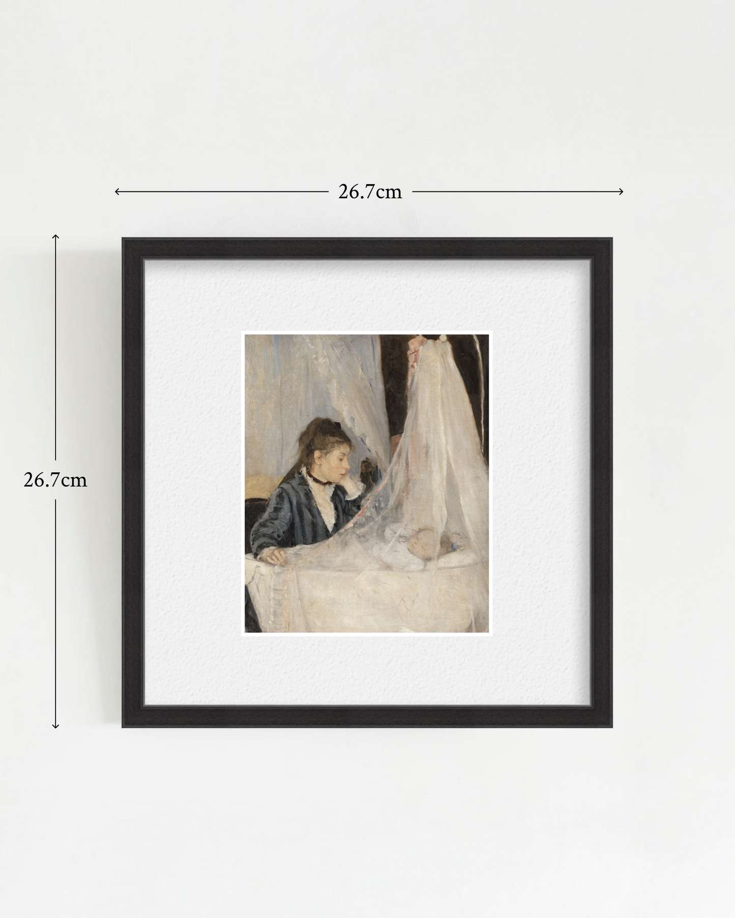 SILENCE-09 : Berthe Morisot - "The Cradle" Framed Art
