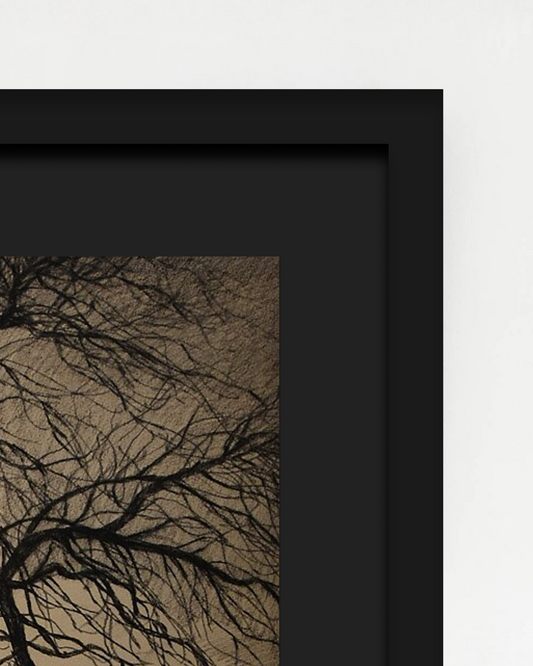 SOLITUDE-01 : Léon Spilliaert - "Boom in de winter, Brafa" Framed Art