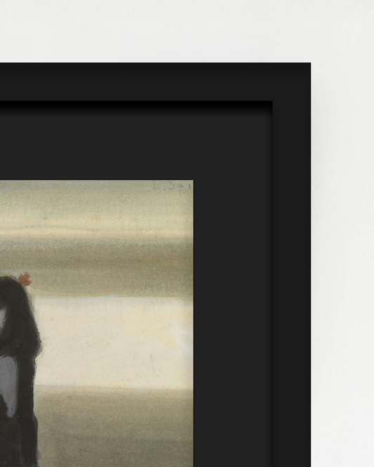 SOLITUDE-02 : Léon Spilliaert - "The gust of wind" Framed Art