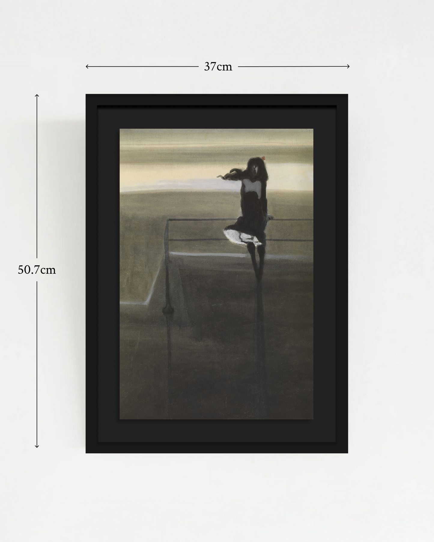 SOLITUDE-02 : Léon Spilliaert - "The gust of wind" Framed Art