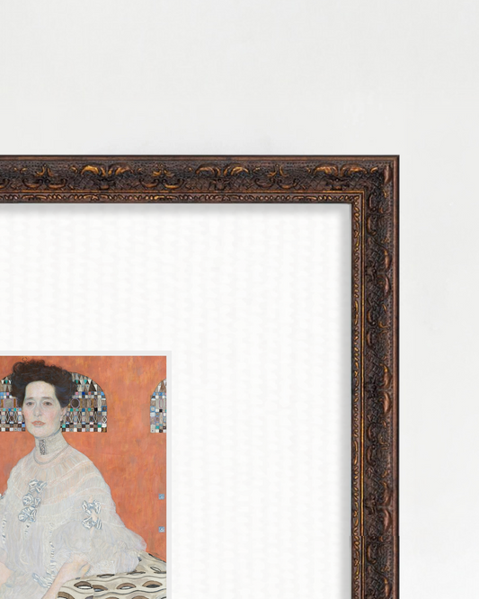 Gustav Klimt - "Portrait of Fritza Riedler" Framed Art