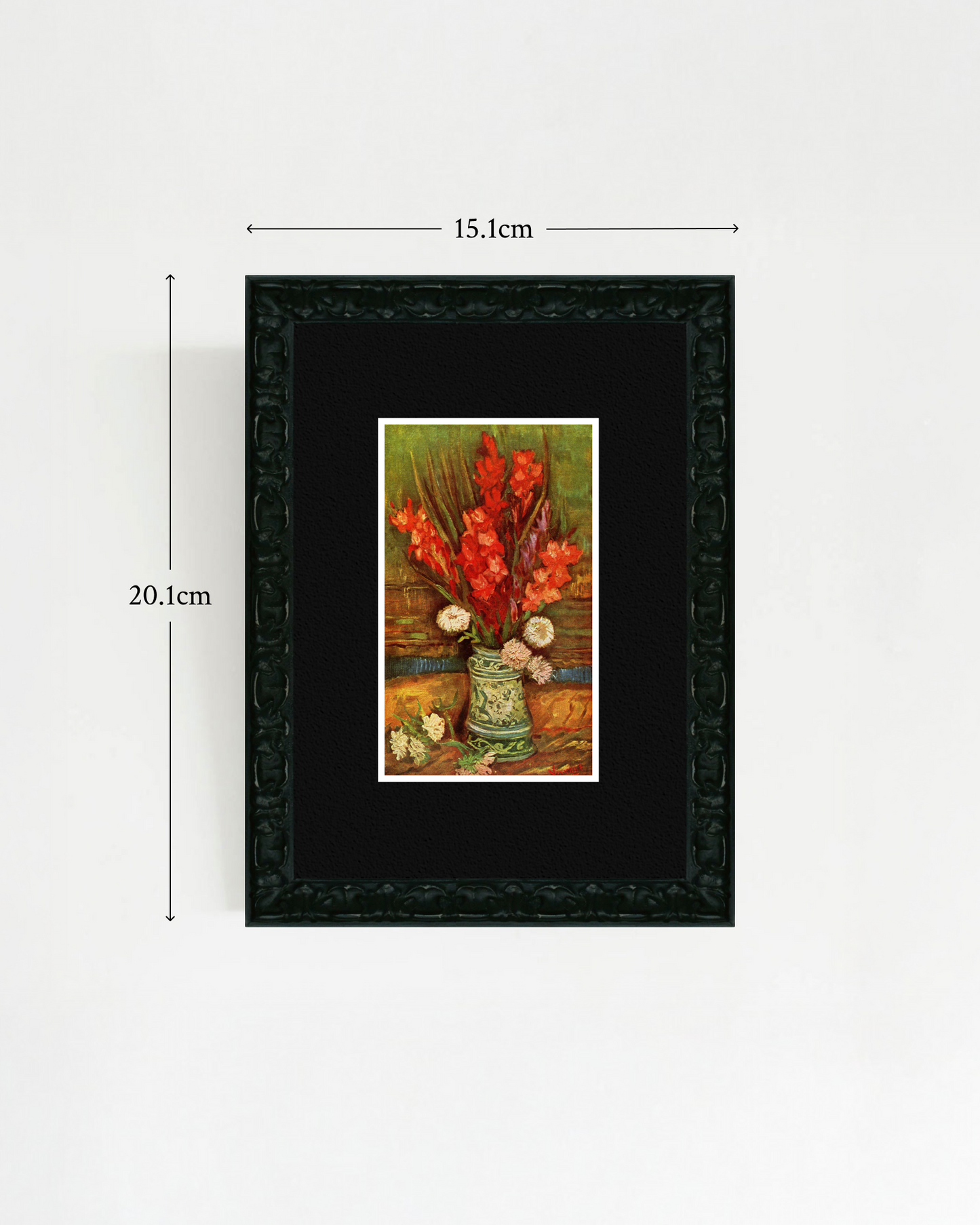 Vincent Willem van Gogh - "Vase with Red Gladioli" Miniature Framed Art