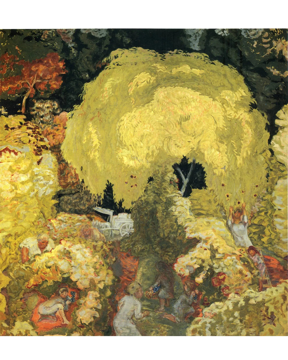 Pierre Bonnard - "L'Automne, la cueillette des fruits" Framed Art