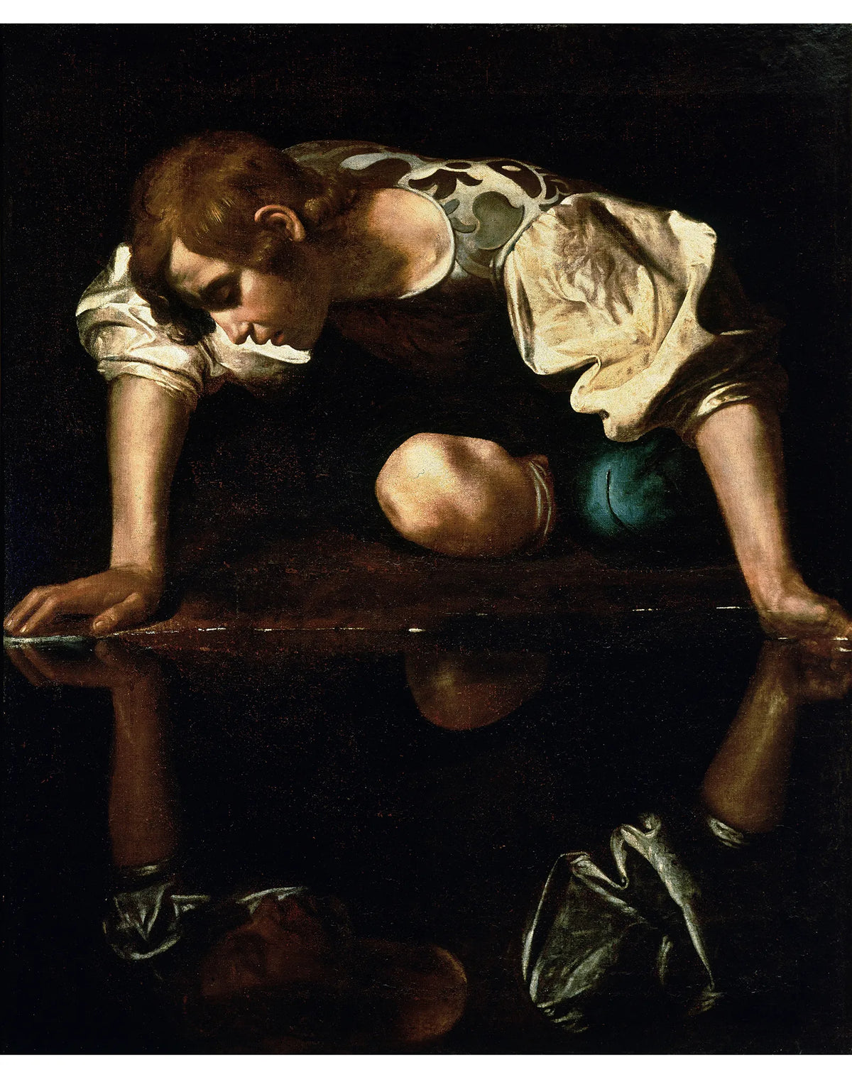 Caravaggio - "Narcissus" Framed Art