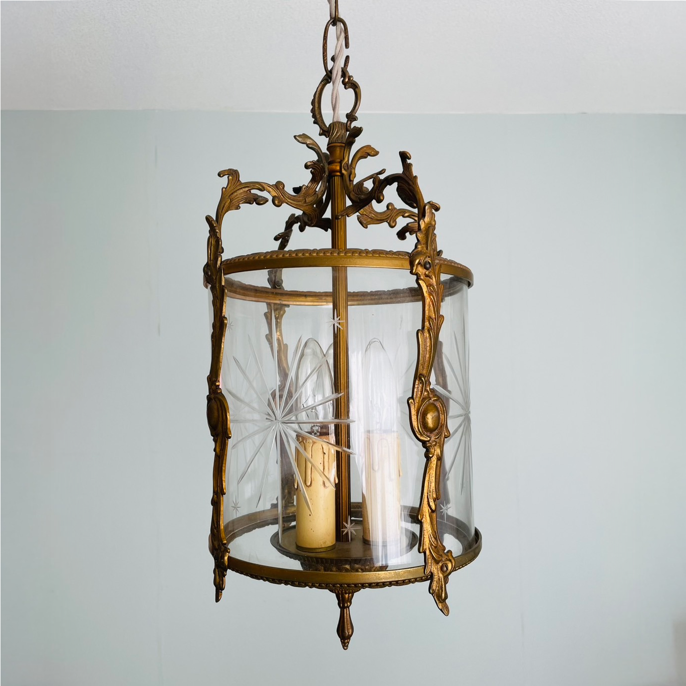 French Lantern Chandelier – Mid-20th Century