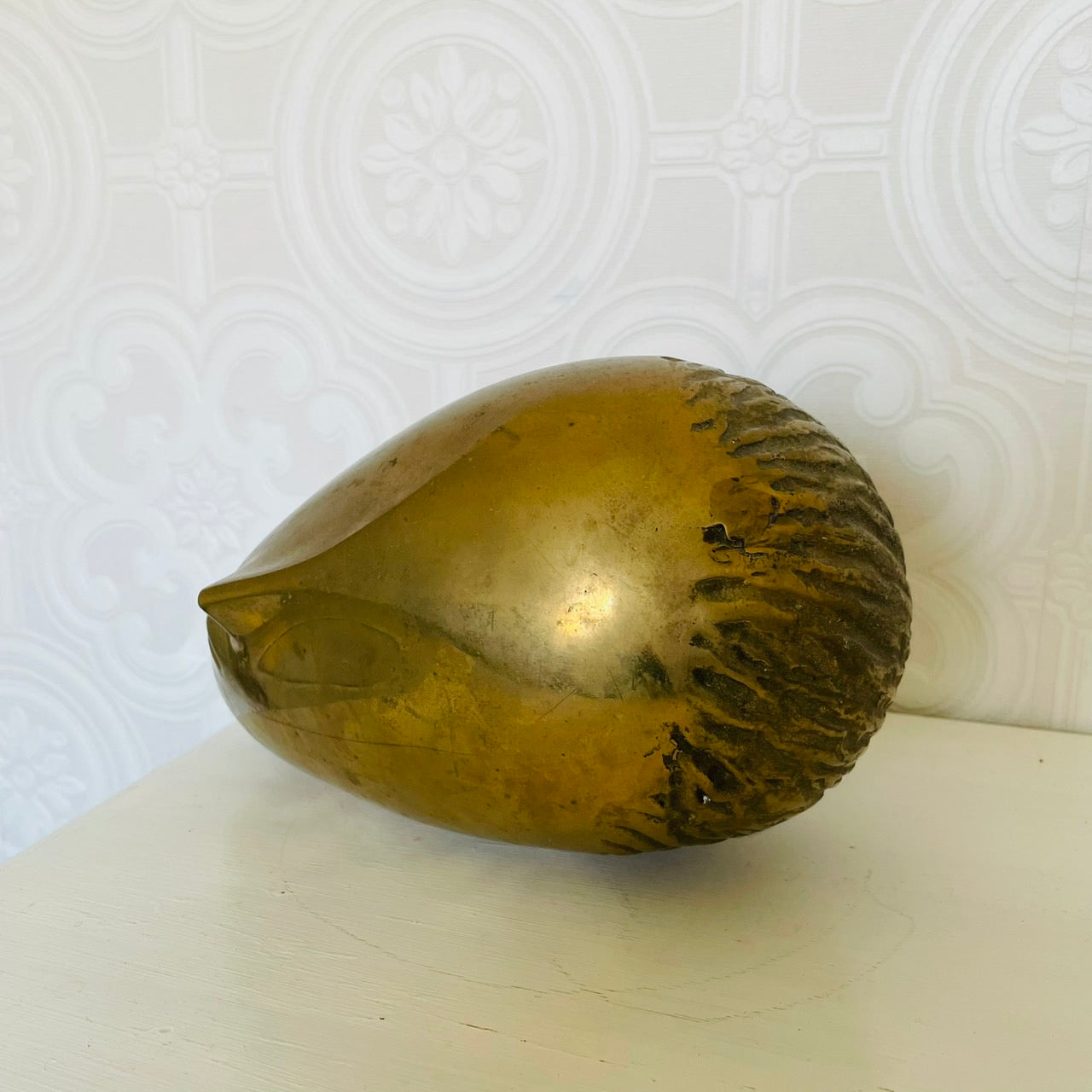 Sleeping Muse – Bronze Sculpture, Late 20th Century, Romania