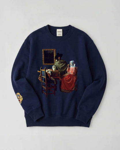 Johannes Vermeer "The Wine Glass" Sweatshirt
