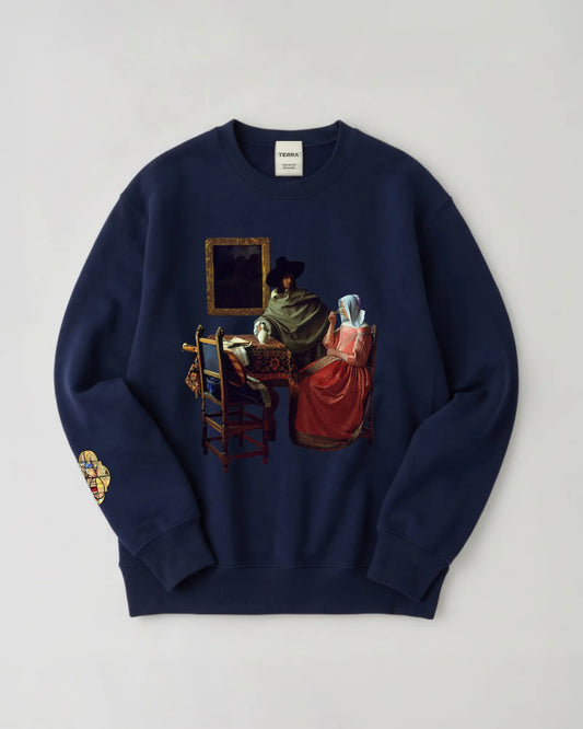 Johannes Vermeer "The Wine Glass" Sweatshirt