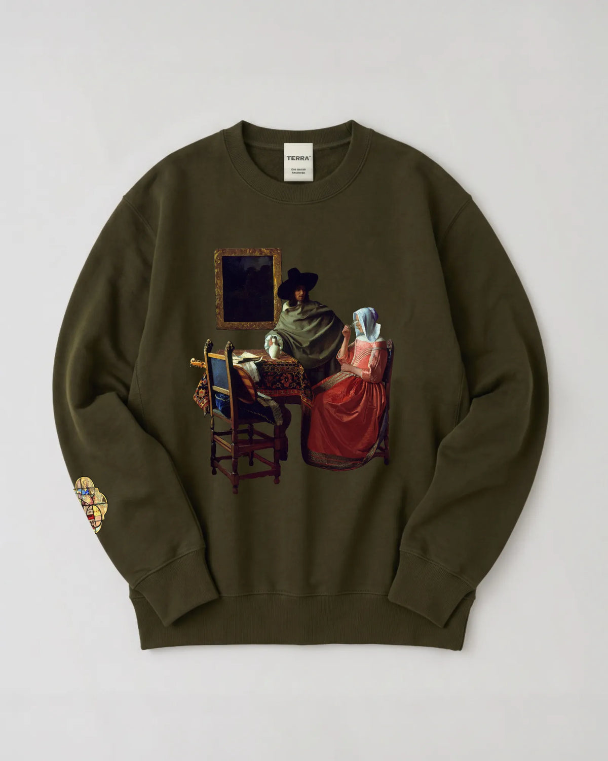 Johannes Vermeer "The Wine Glass" Sweatshirt