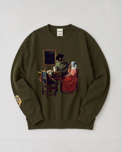 Johannes Vermeer "The Wine Glass" Sweatshirt