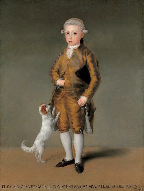 Vicente Osorio de Moscoso as child