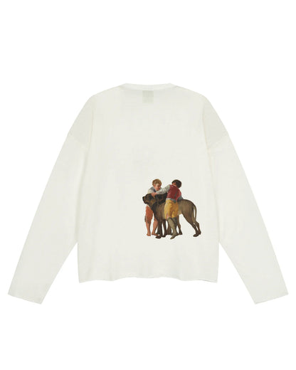Francisco de Goya "Figures" Sheer Long Sleeve