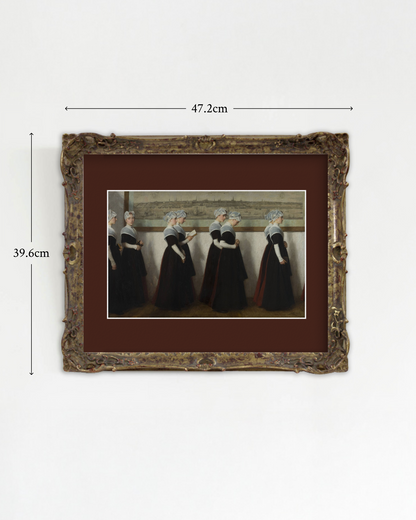 SILENCE-03 : Nicolaas van der Waay - "Amsterdam Orphanage Girls" Framed Art