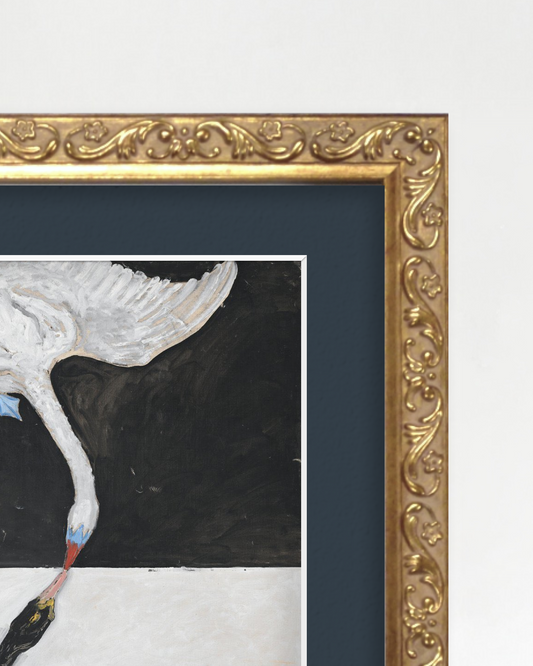 SILENCE-02 : Hilma af Klint - "The Swan No. 1" Framed Art