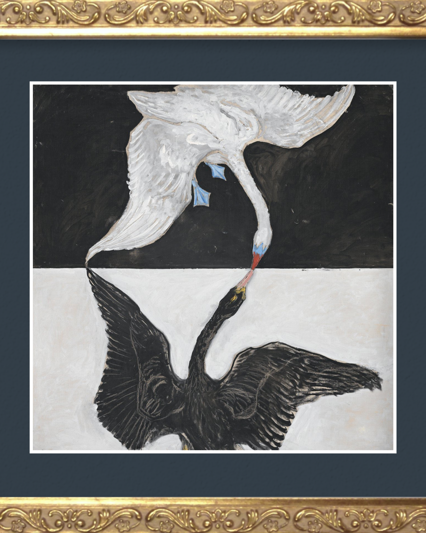 SILENCE-02 : Hilma af Klint - "The Swan No. 1" Framed Art