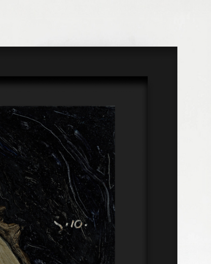 SILENCE-04 : Egon Schiele - "Dead Mother I" Framed Art