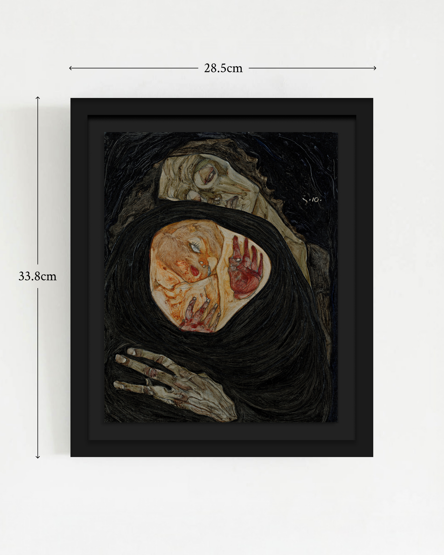 SILENCE-04 : Egon Schiele - "Dead Mother I" Framed Art