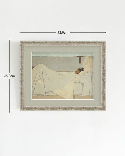 SILENCE-05 : Édouard Vuillard - "In Bed" Framed Art