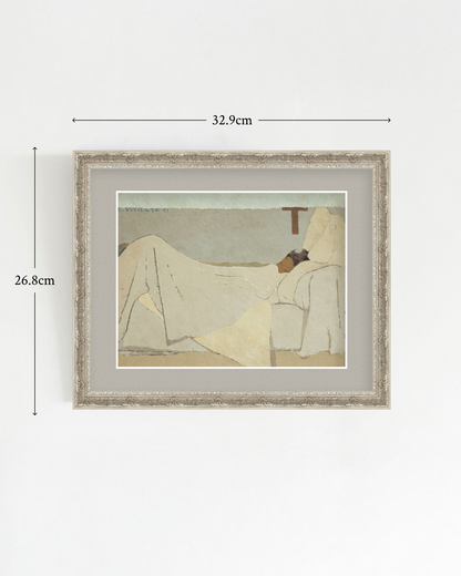 SILENCE-05 : Édouard Vuillard - "In Bed" Framed Art