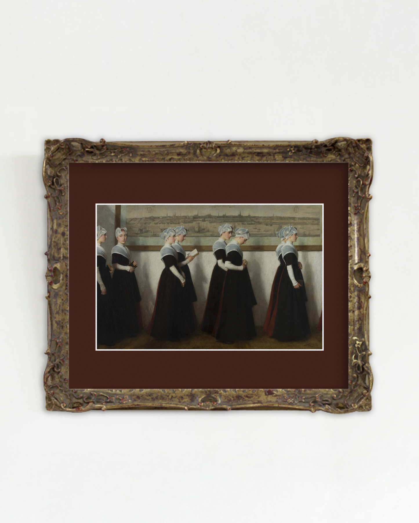 SILENCE-03 : Nicolaas van der Waay - "Amsterdam Orphanage Girls" Framed Art