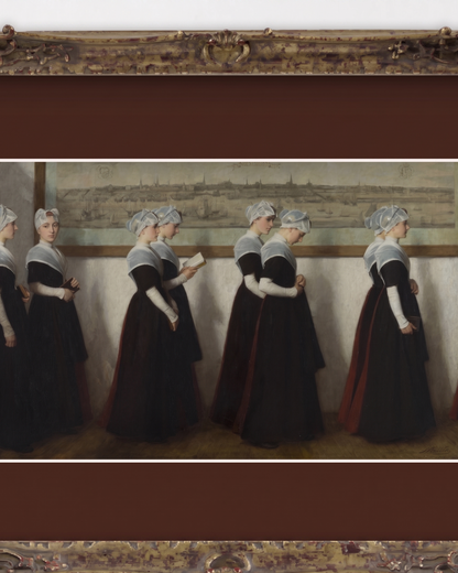 SILENCE-03 : Nicolaas van der Waay - "Amsterdam Orphanage Girls" Framed Art