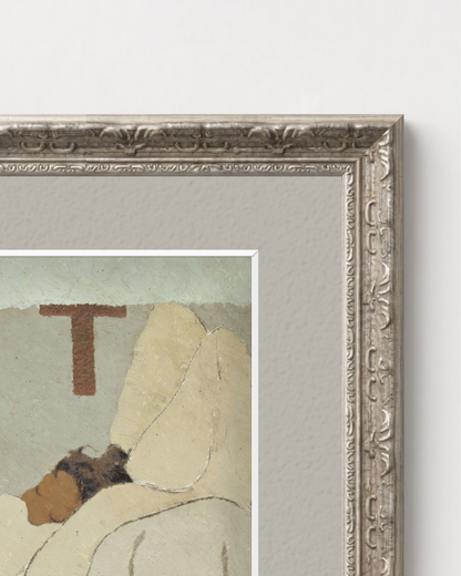 SILENCE-05 : Édouard Vuillard - "In Bed" Framed Art