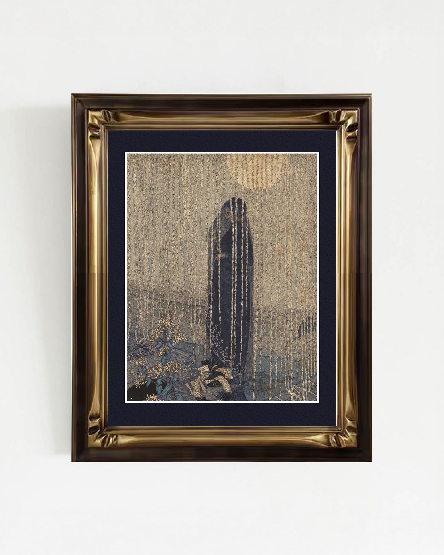 SILENCE-08 : Carlos Schwabe - "All Saints' Day" Framed Art