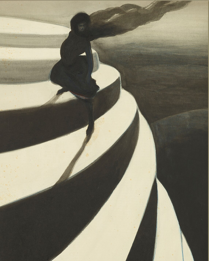 SILENCE-06 : Léon Spilliaert - "Vertigo" Framed Art