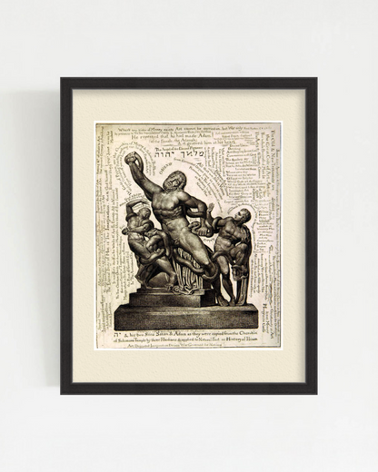 SILENCE-07 : William Blake - "Laocoön" Framed Art