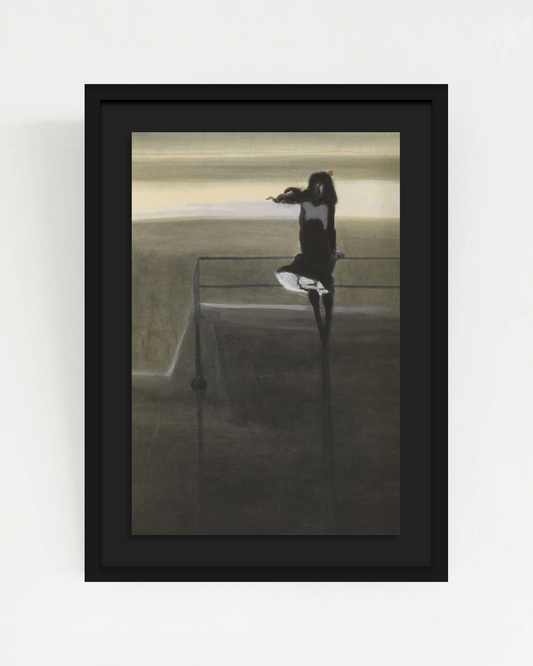 SOLITUDE-02 : Léon Spilliaert - "The gust of wind" Framed Art
