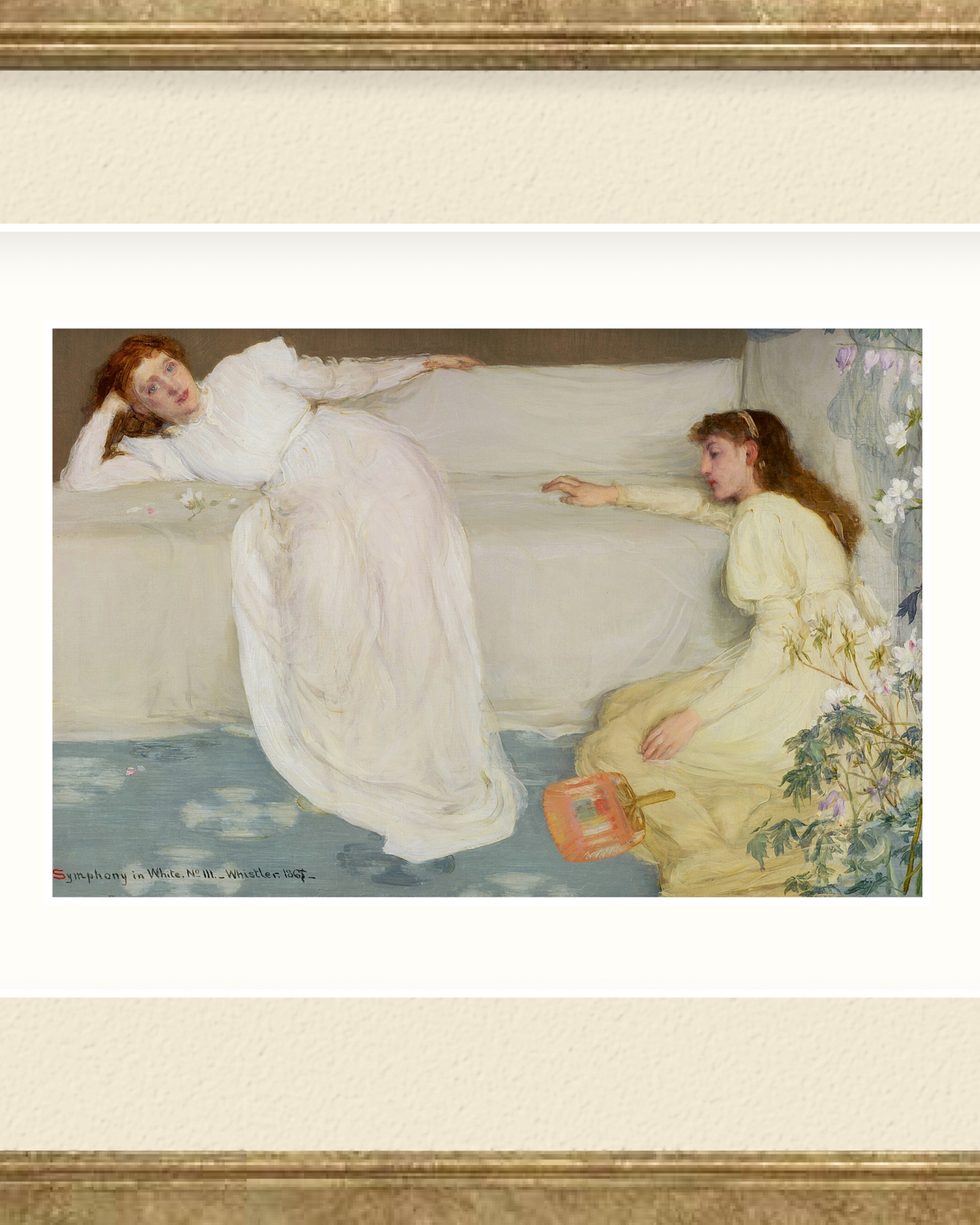 REVERIE-01 : James McNeill Whistler - "Symphony in White, No. III" Framed Art