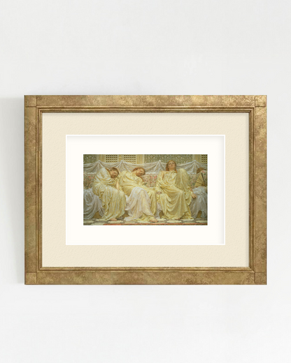 REVERIE-02 : Albert Joseph Moore - "Dreamers" Framed Art