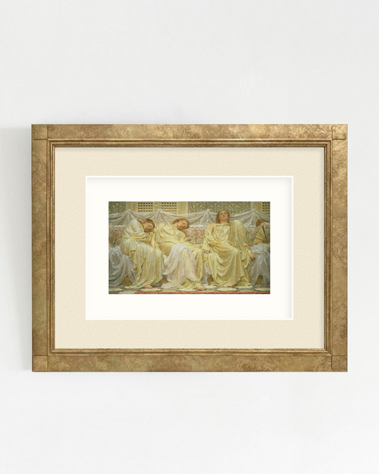 REVERIE-02 : Albert Joseph Moore - "Dreamers" Framed Art