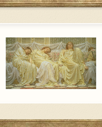 REVERIE-02 : Albert Joseph Moore - "Dreamers" Framed Art