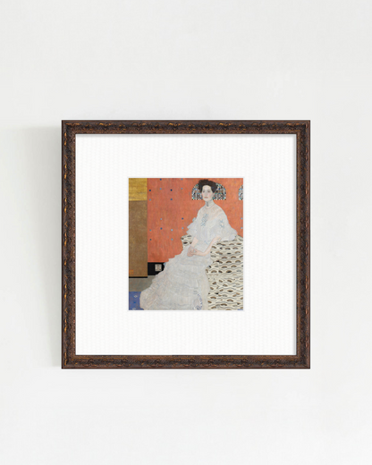 Gustav Klimt - "Portrait of Fritza Riedler" Framed Art