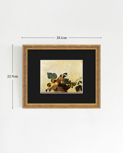 DRAMA-02: Caravaggio - "Basket of Fruit" Framed Art