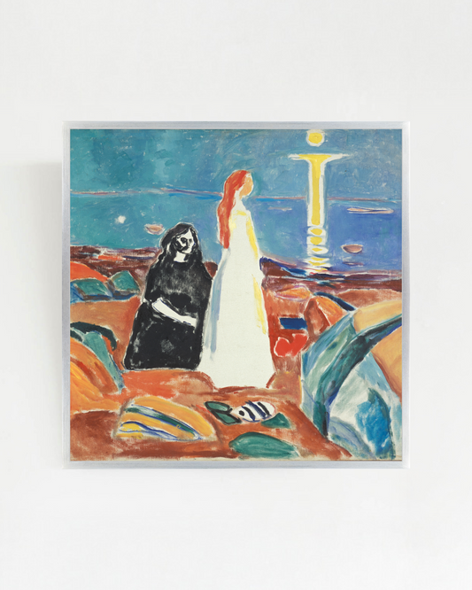 Edvard Munch - "Two Women on the Shore" Framed Art