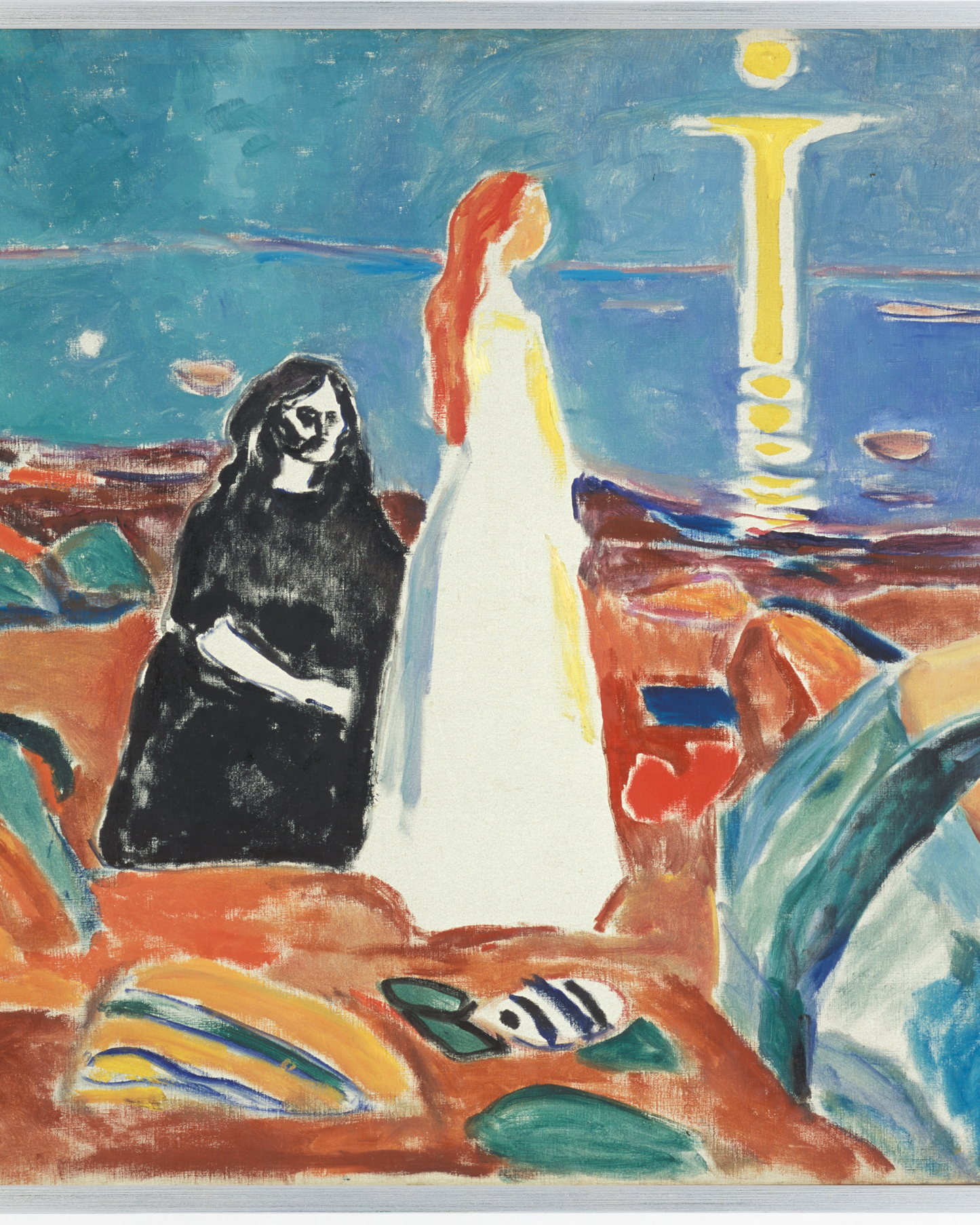 Edvard Munch - "Two Women on the Shore" Framed Art