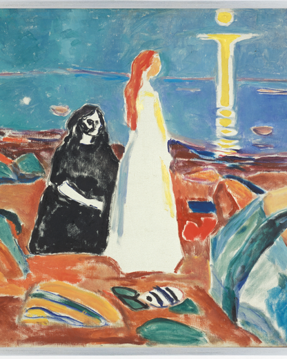 Edvard Munch - "Two Women on the Shore" Framed Art