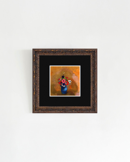 Odilon Redon - "Vase de fleurs" Miniature Framed Art