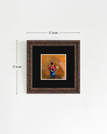Odilon Redon - "Vase de fleurs" Miniature Framed Art