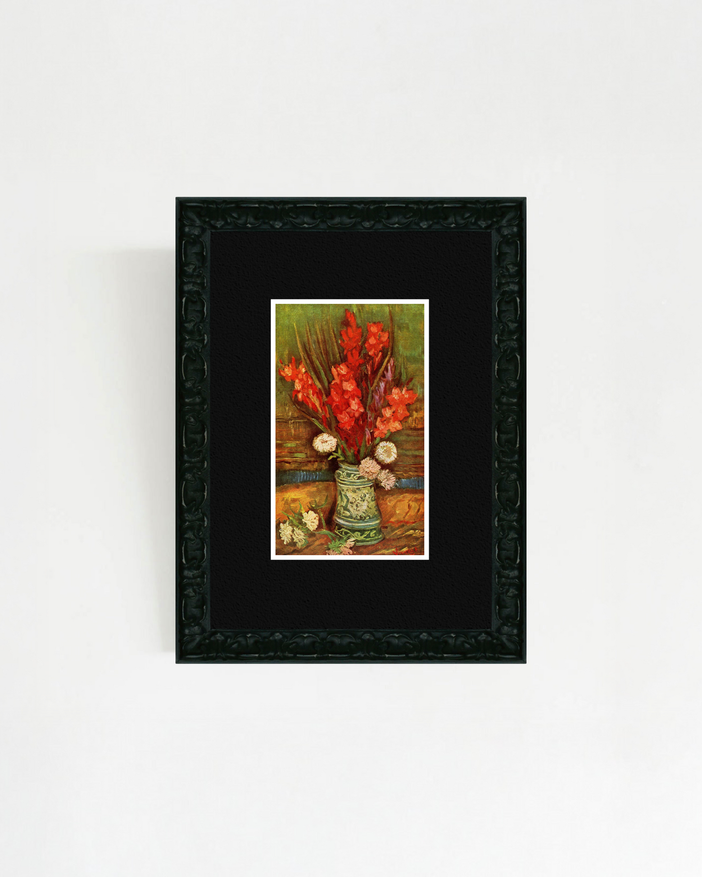 Vincent Willem van Gogh - "Vase with Red Gladioli" Miniature Framed Art