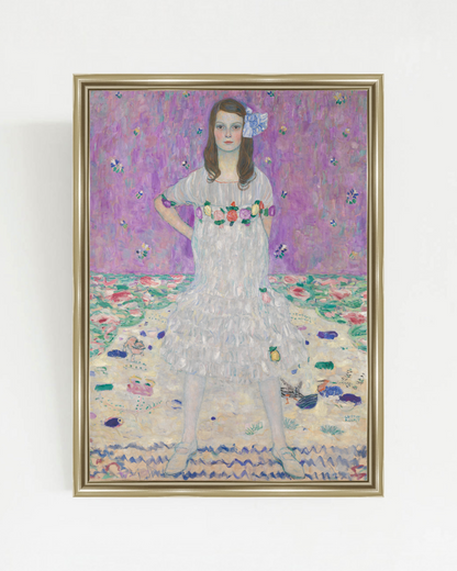 Gustav Klimt - "Mäda Primavesi (1903–2000)" Framed Art