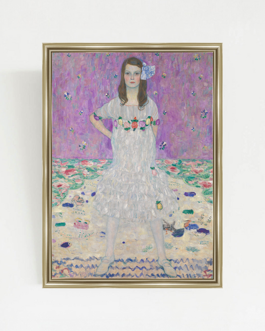 Gustav Klimt - "Mäda Primavesi (1903–2000)" Framed Art