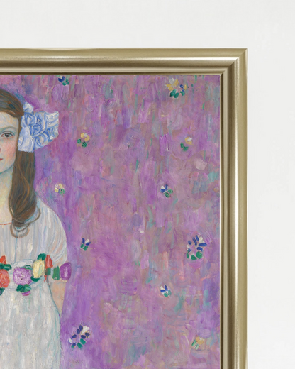 Gustav Klimt - "Mäda Primavesi (1903–2000)" Framed Art