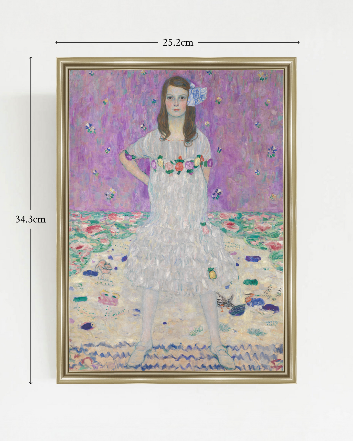 Gustav Klimt - "Mäda Primavesi (1903–2000)" Framed Art