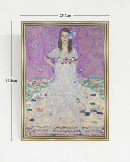Gustav Klimt - "Mäda Primavesi (1903–2000)" Framed Art