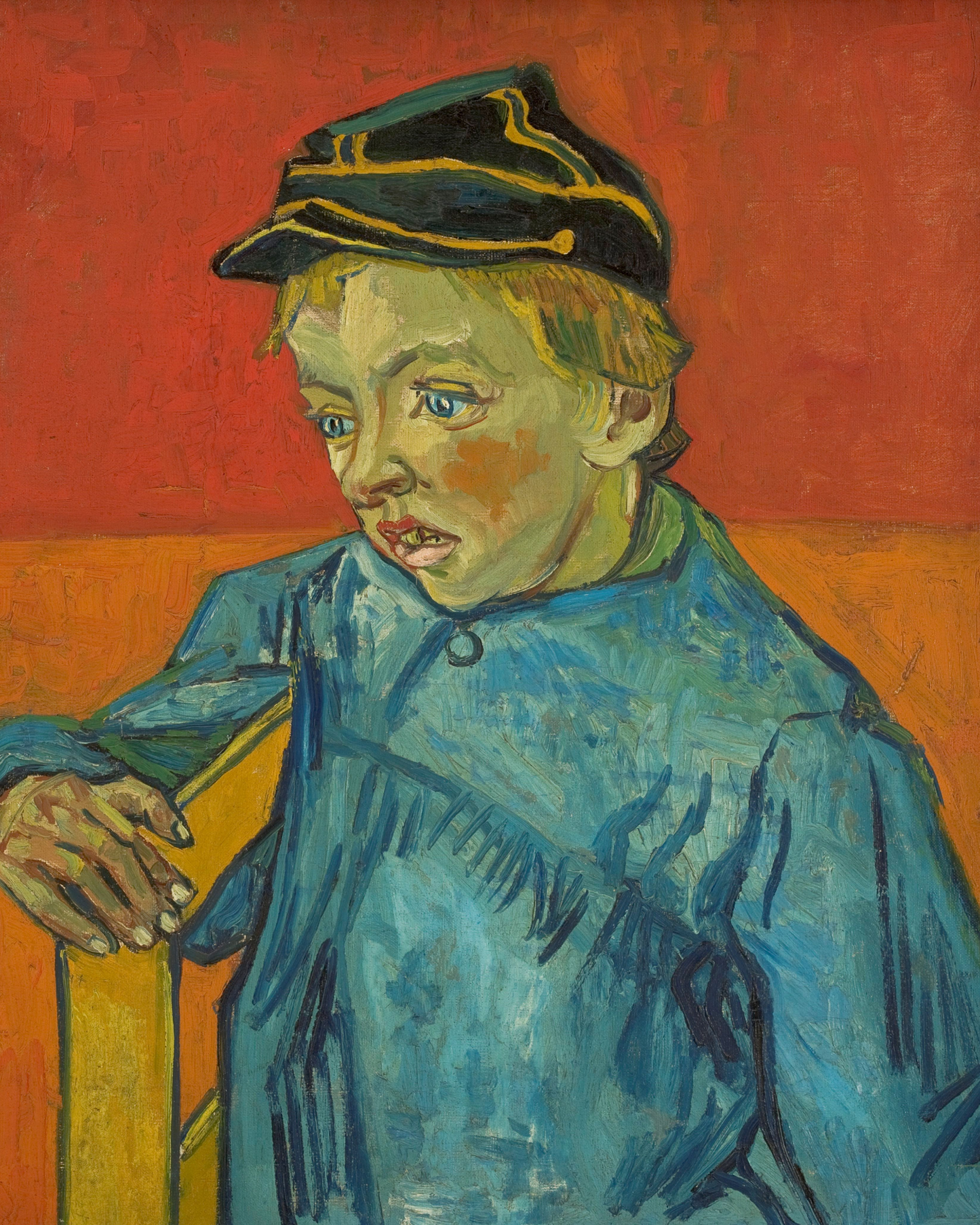 Vincent Willem van Gogh - "The Schoolboy (Camille Roulin)" Framed Art